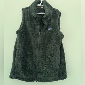 Patagonia girls fleece vest size 12 large gray